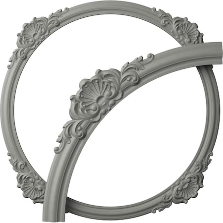 Ekena Millwork 40 5/8-in. OD x 35 1/2-in. ID x 2 5/8-in. W x 7/8-in. P Shell Ceiling Ring Kit CRK41SH